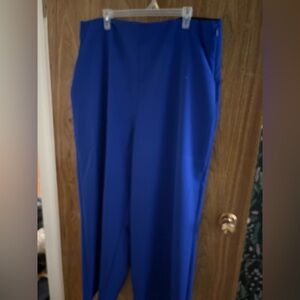 Plus size blue wide leg dress pants a torrid